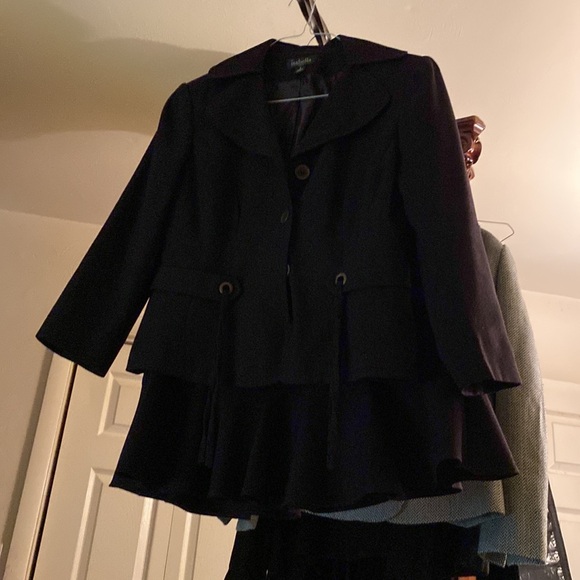 2pcs skirt set button down belted in front but not back - Picture 2 of 8